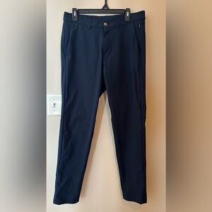 Lululemon Commission Navy Pant Slim *Warpstreme” Men’s Size 32 - Style #: M5439S